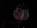 Fireworks explode over the Abbey
