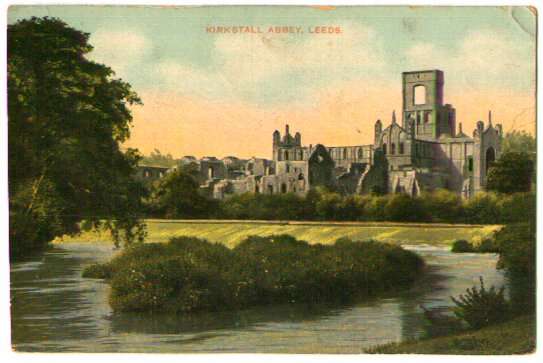 Kirkstall Abbey, painted